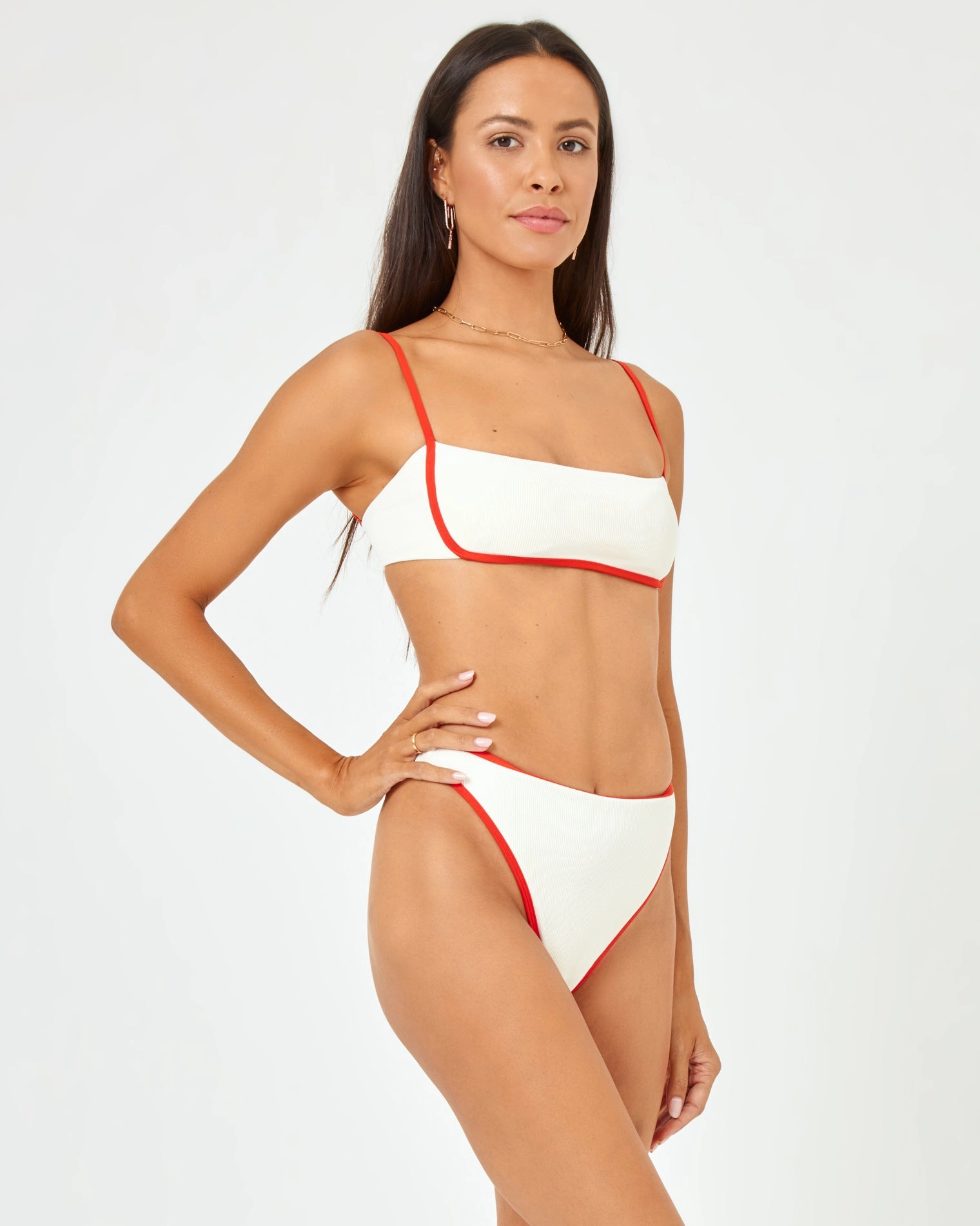 Nora Bikini Bottom - Cream-Pimento