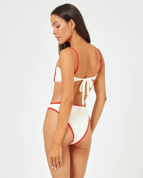Nora Bikini Bottom - Cream-Pimento