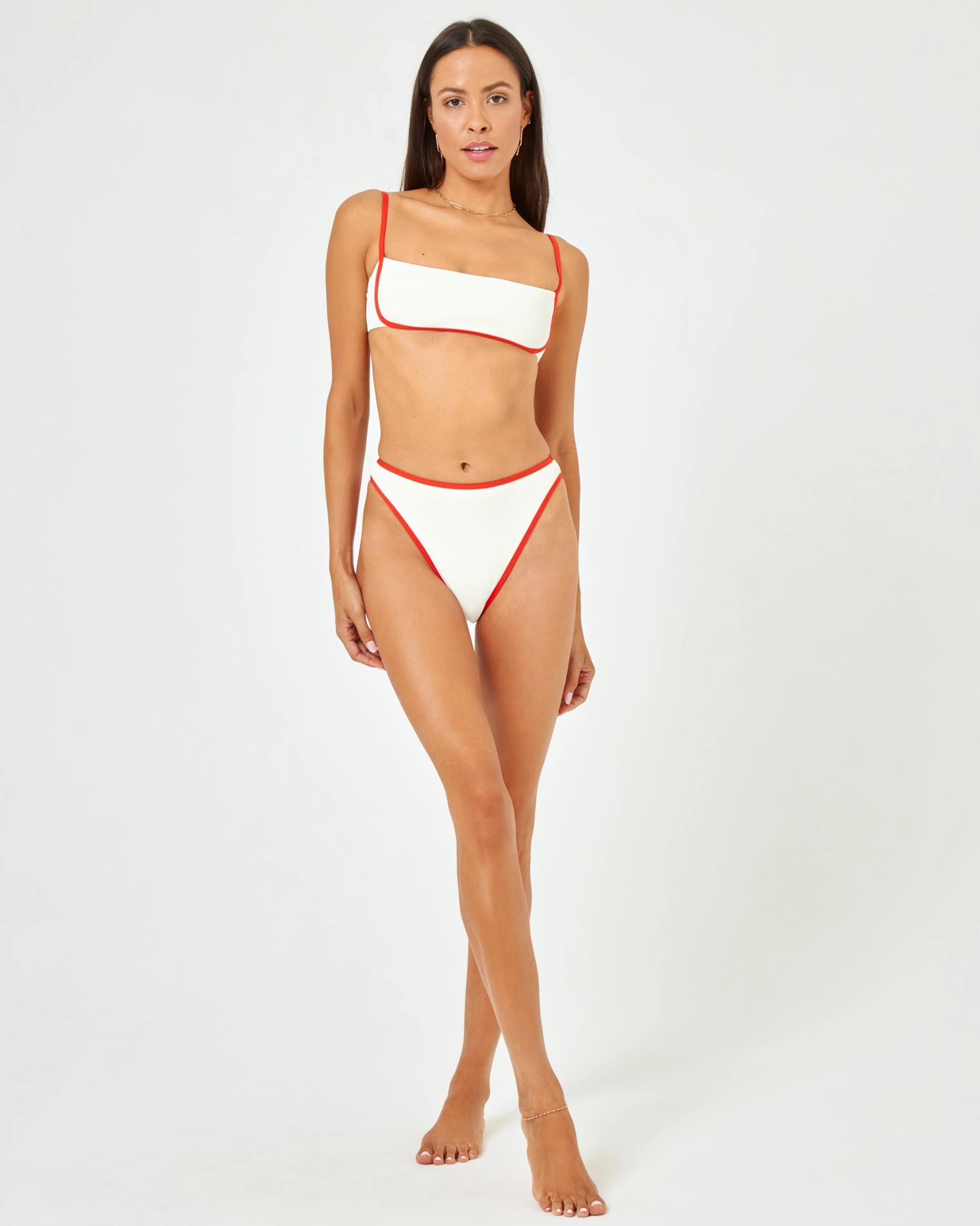 Nora Bikini Bottom - Cream-Pimento