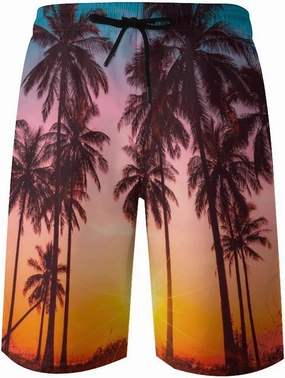 Novelty Swim Trunks for Men, Ramen Noddle Soup Print Funny Quick Dry Board Shorts Swimwear Beach Short Bathing Suits