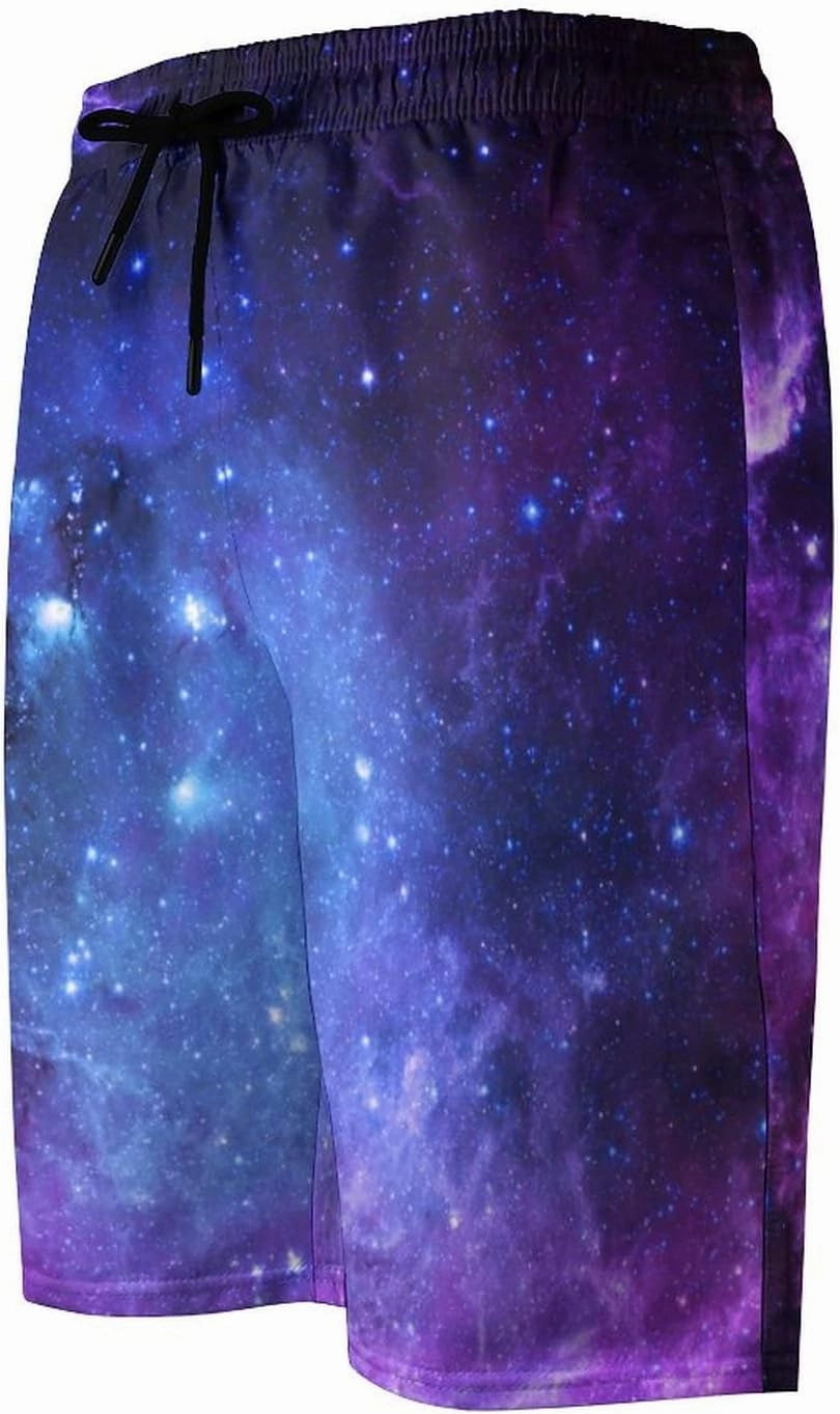 Novelty Swim Trunks for Men, Ramen Noddle Soup Print Funny Quick Dry Board Shorts Swimwear Beach Short Bathing Suits