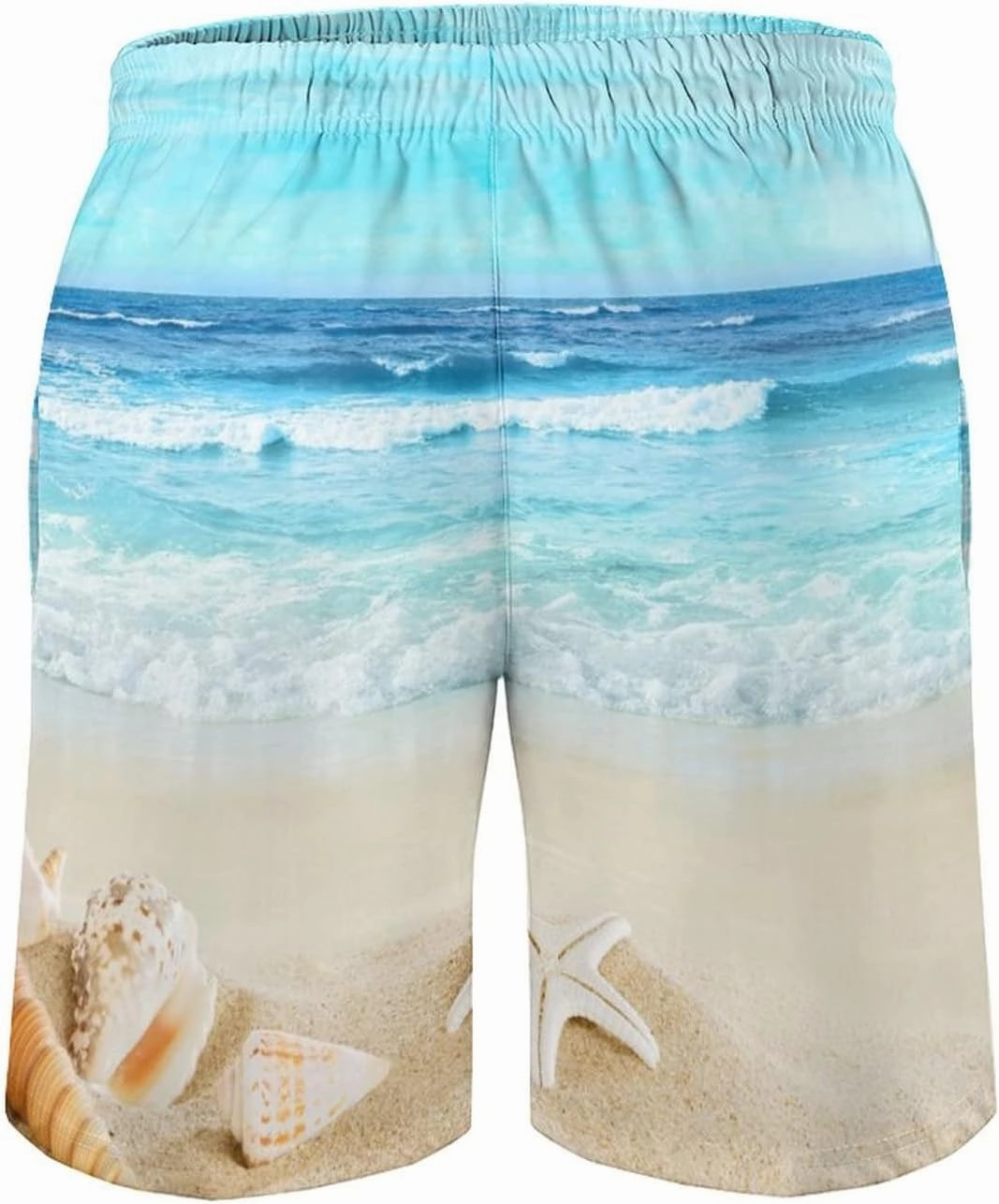 Novelty Swim Trunks for Men, Ramen Noddle Soup Print Funny Quick Dry Board Shorts Swimwear Beach Short Bathing Suits