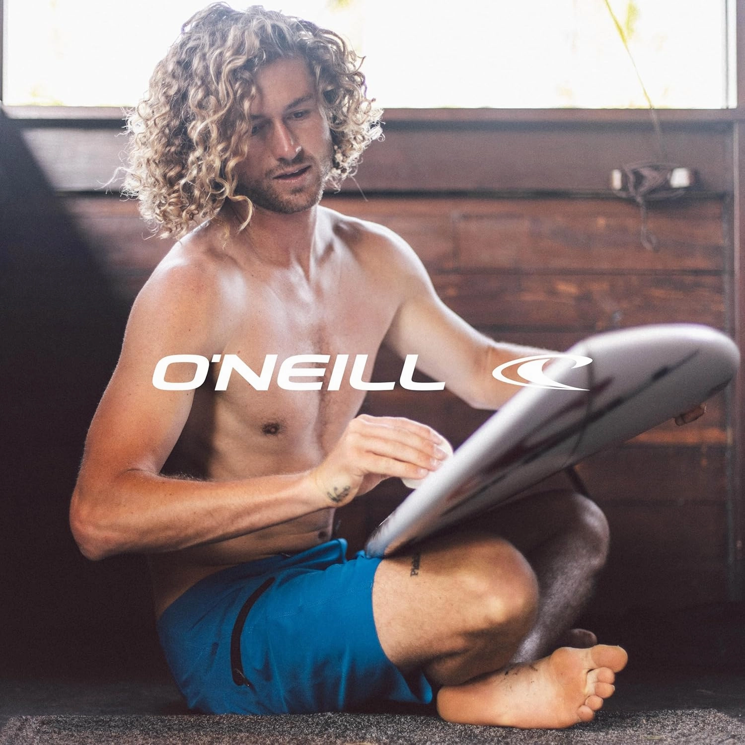 O'NEILL Men's 19 Inch Solid Boardshorts - Water Resistant Swim Trunks for Men with Quick Dry Stretch Fabric and Pockets