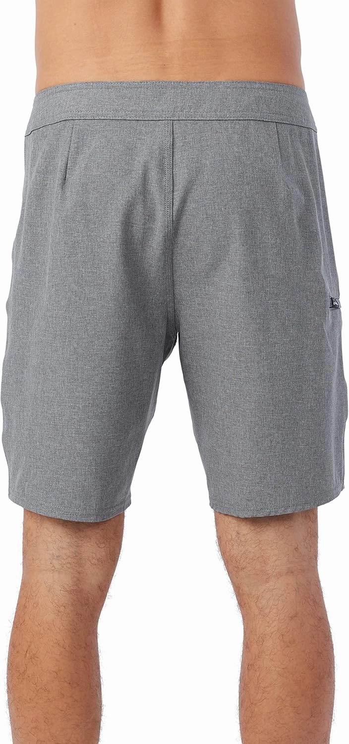 O'NEILL Men's 19 Inch Solid Boardshorts - Water Resistant Swim Trunks for Men with Quick Dry Stretch Fabric and Pockets