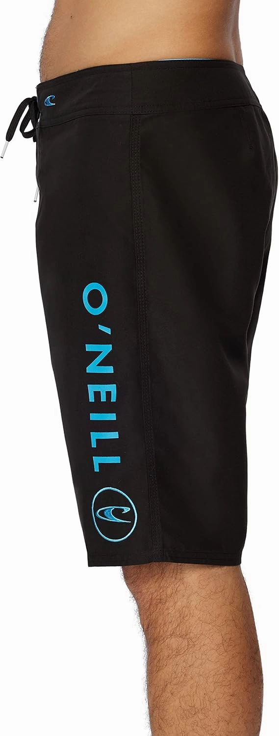 O'NEILL Men's 21 Inch Solid Boardshorts-Water Resistant Swim Trunks for Men with Quick Dry Stretch Fabric and Pockets