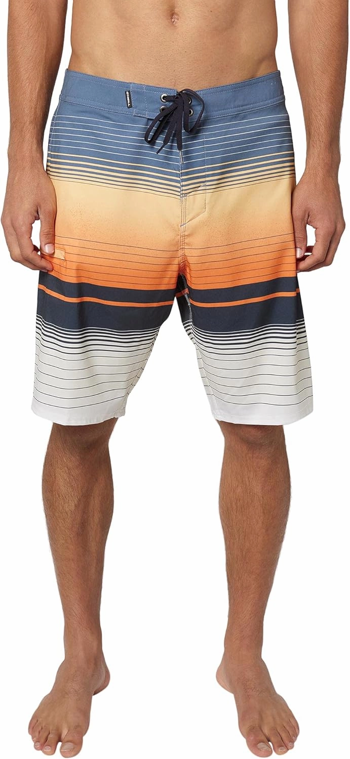 O'NEILL Mens Hyperfreak Heist Swim Trunks - 21 Inch Inseam Fixed Waist Boardshorts for Men with Pocket