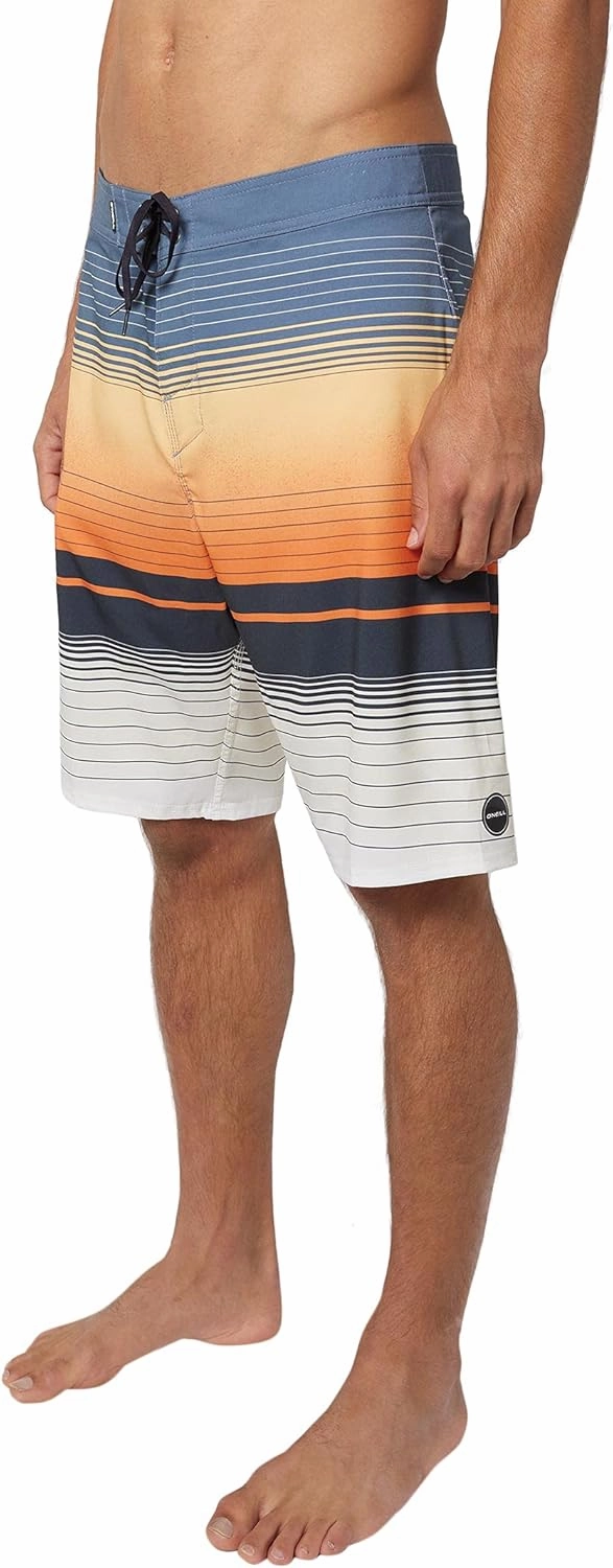 O'NEILL Mens Hyperfreak Heist Swim Trunks - 21 Inch Inseam Fixed Waist Boardshorts for Men with Pocket