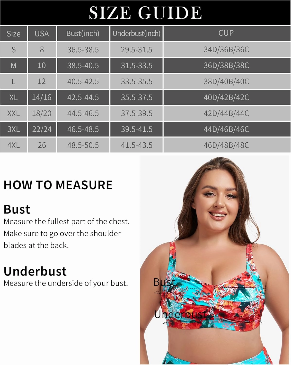 Ocean Blues Women's Plus Size Bikini Top Twist Front Molded Bathing Suit Top