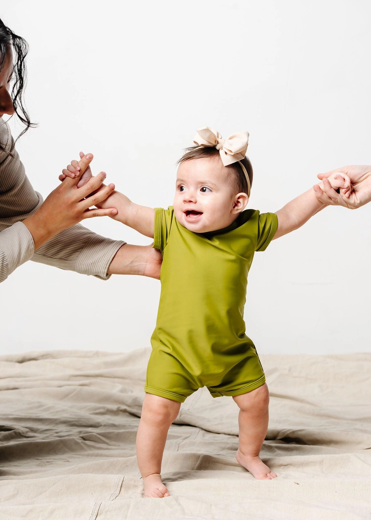 Olive Green | Baby Shorties Rashguard (Unisex)