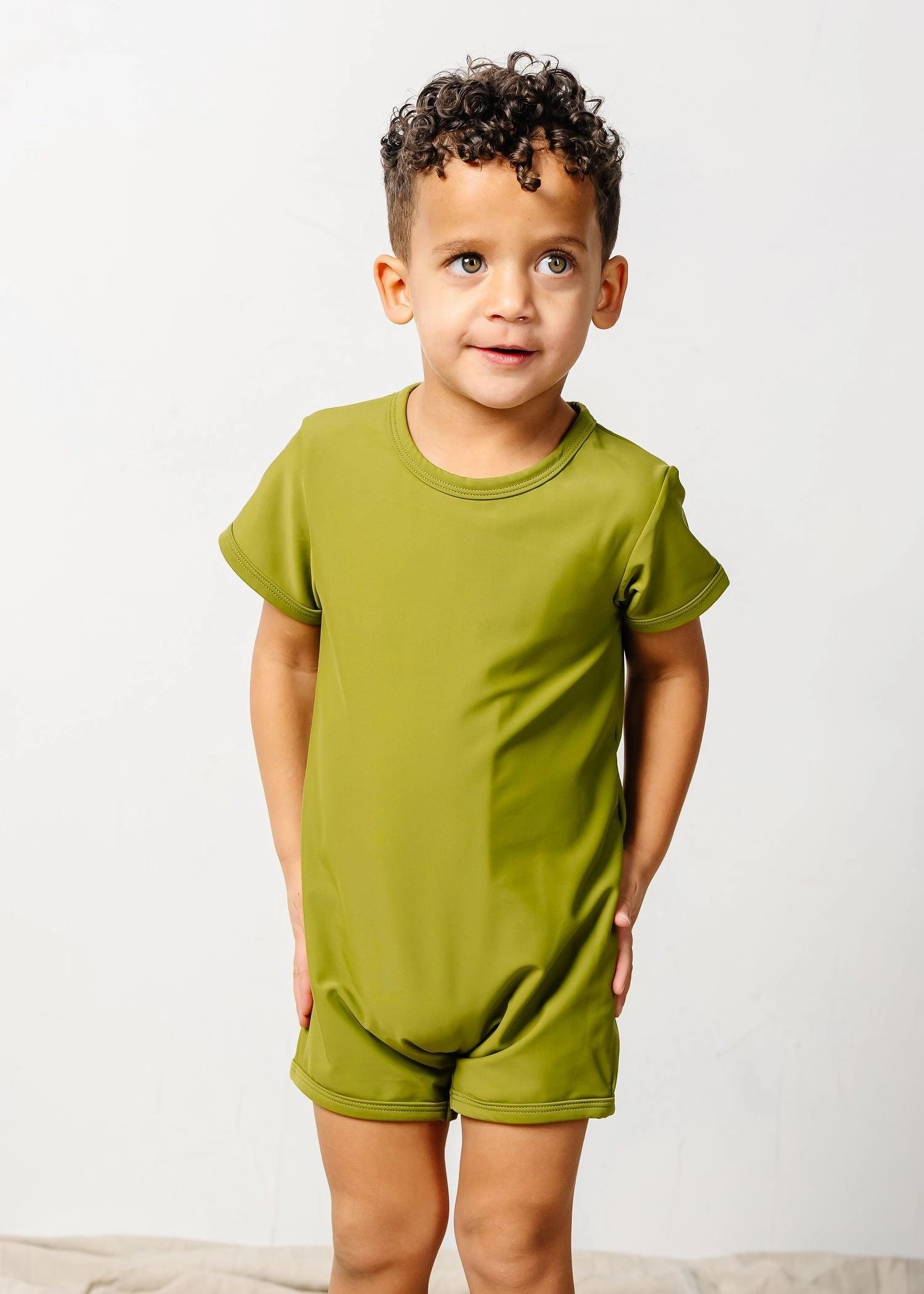 Olive Green | Mini Shorties Rashguard (Unisex)
