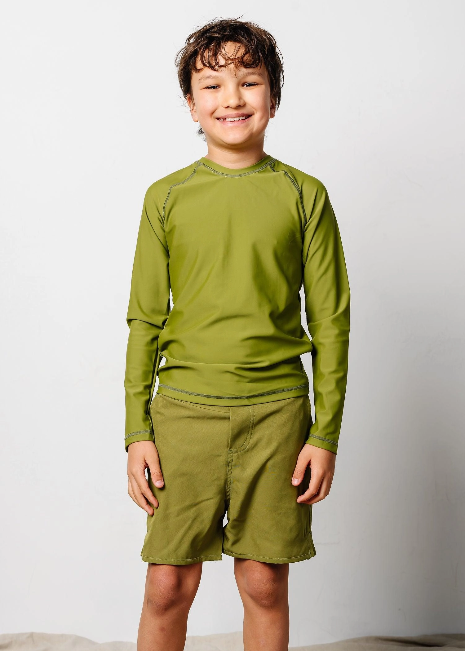 Olive Green | Youth Rashguard Top (Unisex)