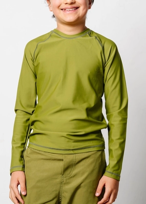 Olive Green | Youth Rashguard Top (Unisex)