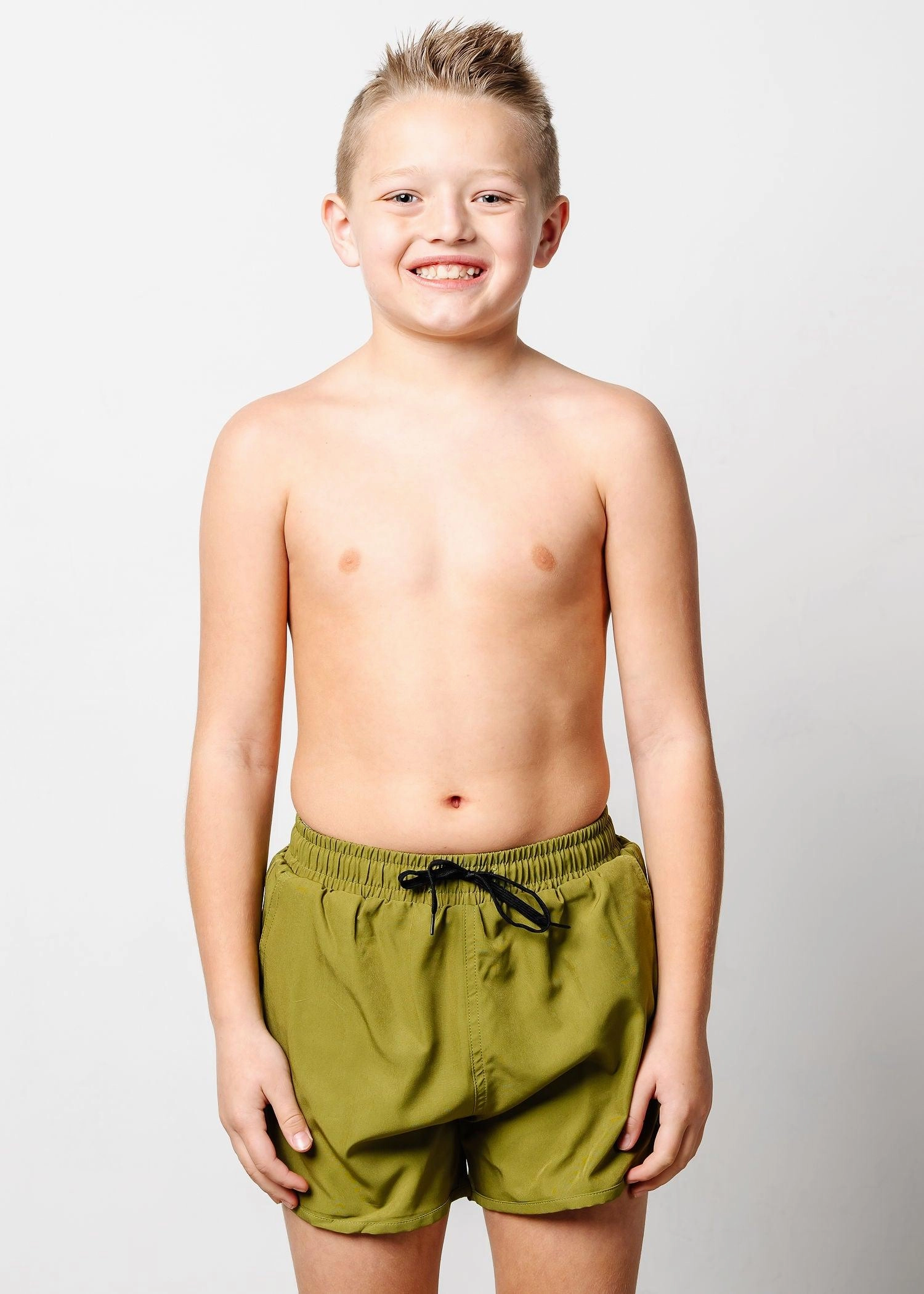 Olive Green | Youth Retro Shorties