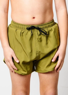 Olive Green | Youth Retro Shorties