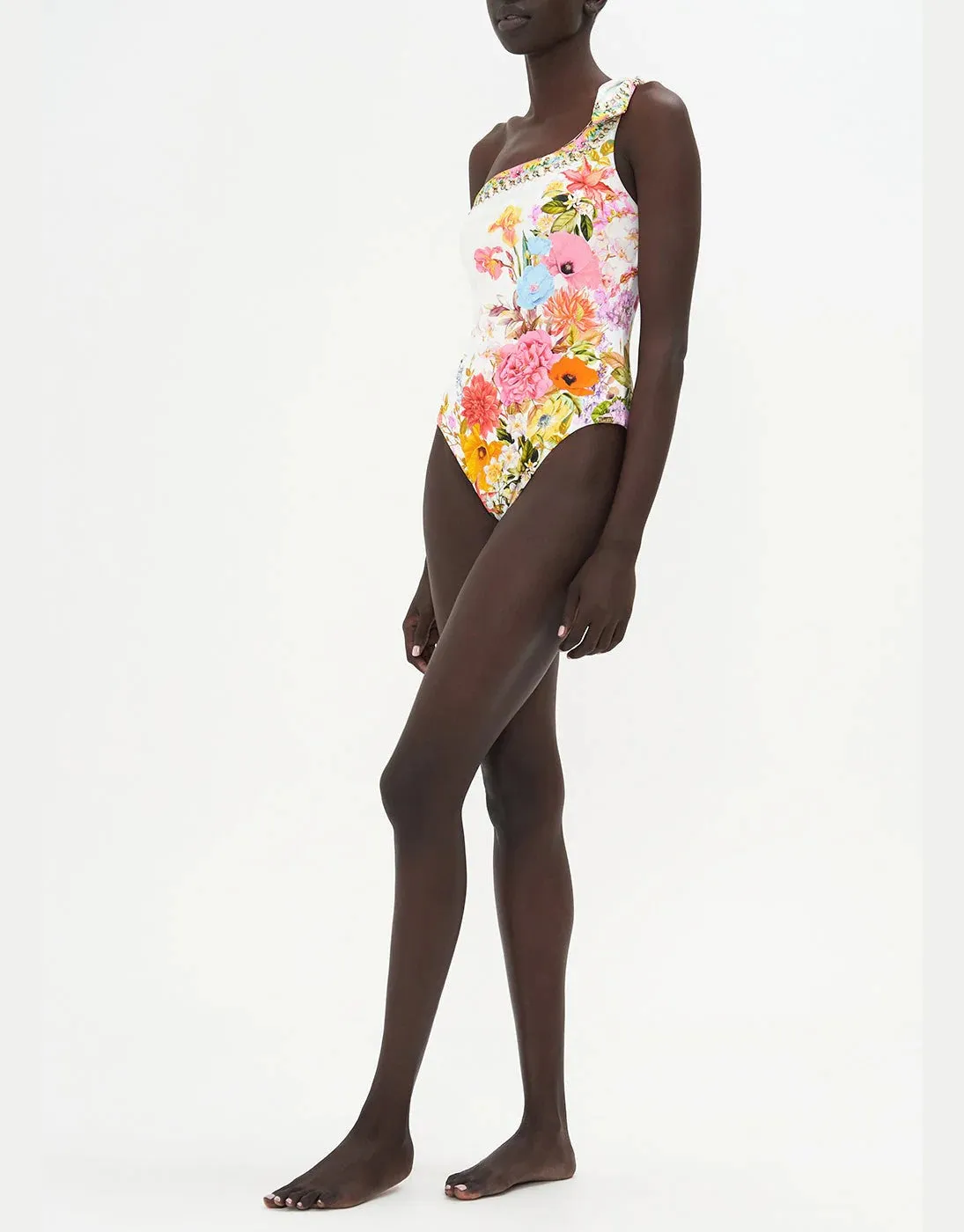 One Shoulder One Piece Swimsuit, Sunlight Symphony, A-C Cups