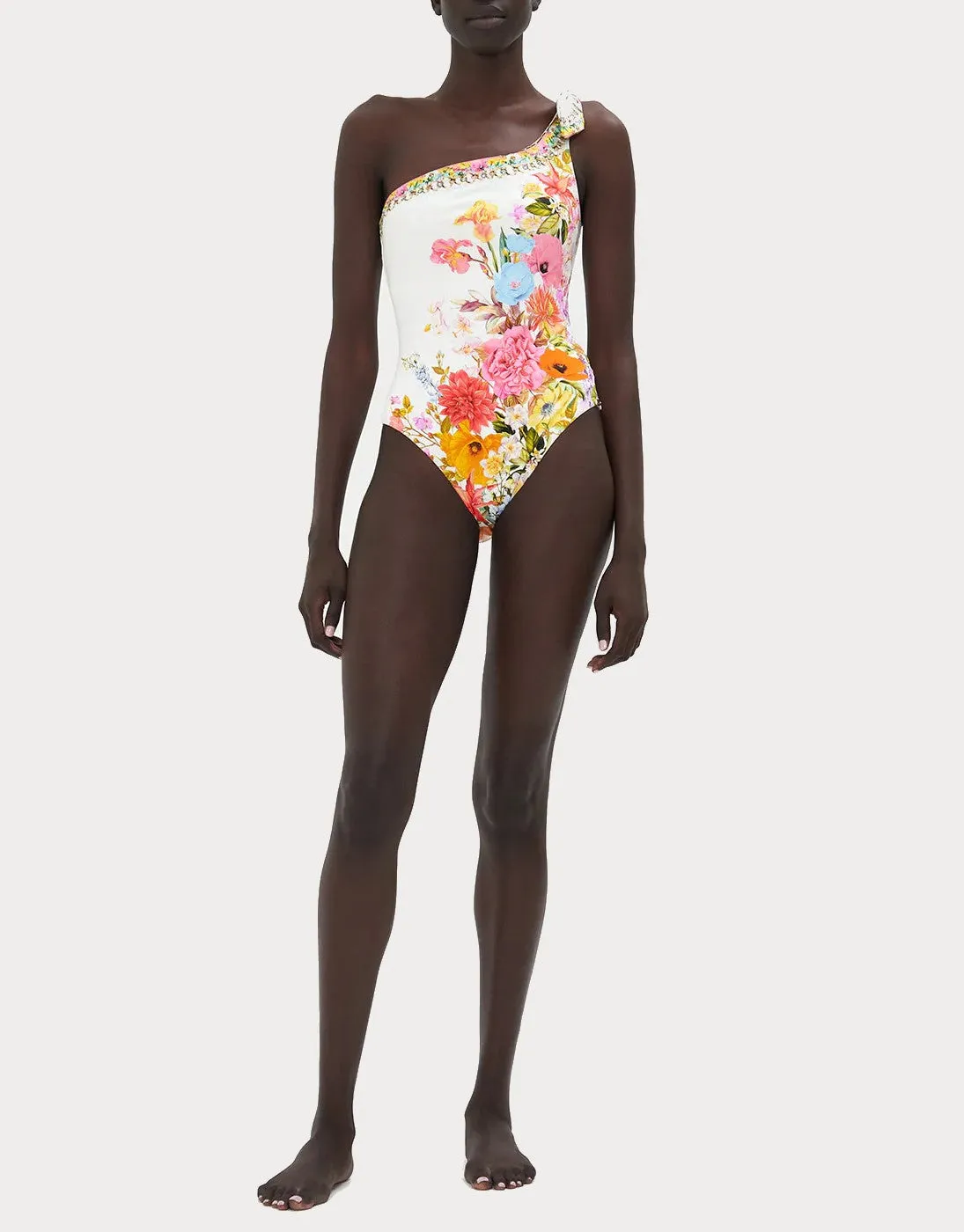 One Shoulder One Piece Swimsuit, Sunlight Symphony, A-C Cups