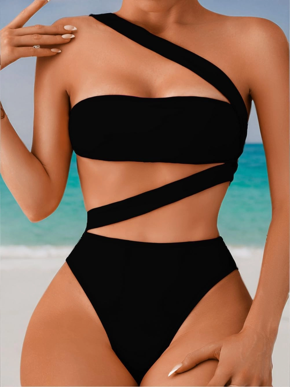 One Piece Swimsuit, Sexy Strappy Monokini, Size Runs Small