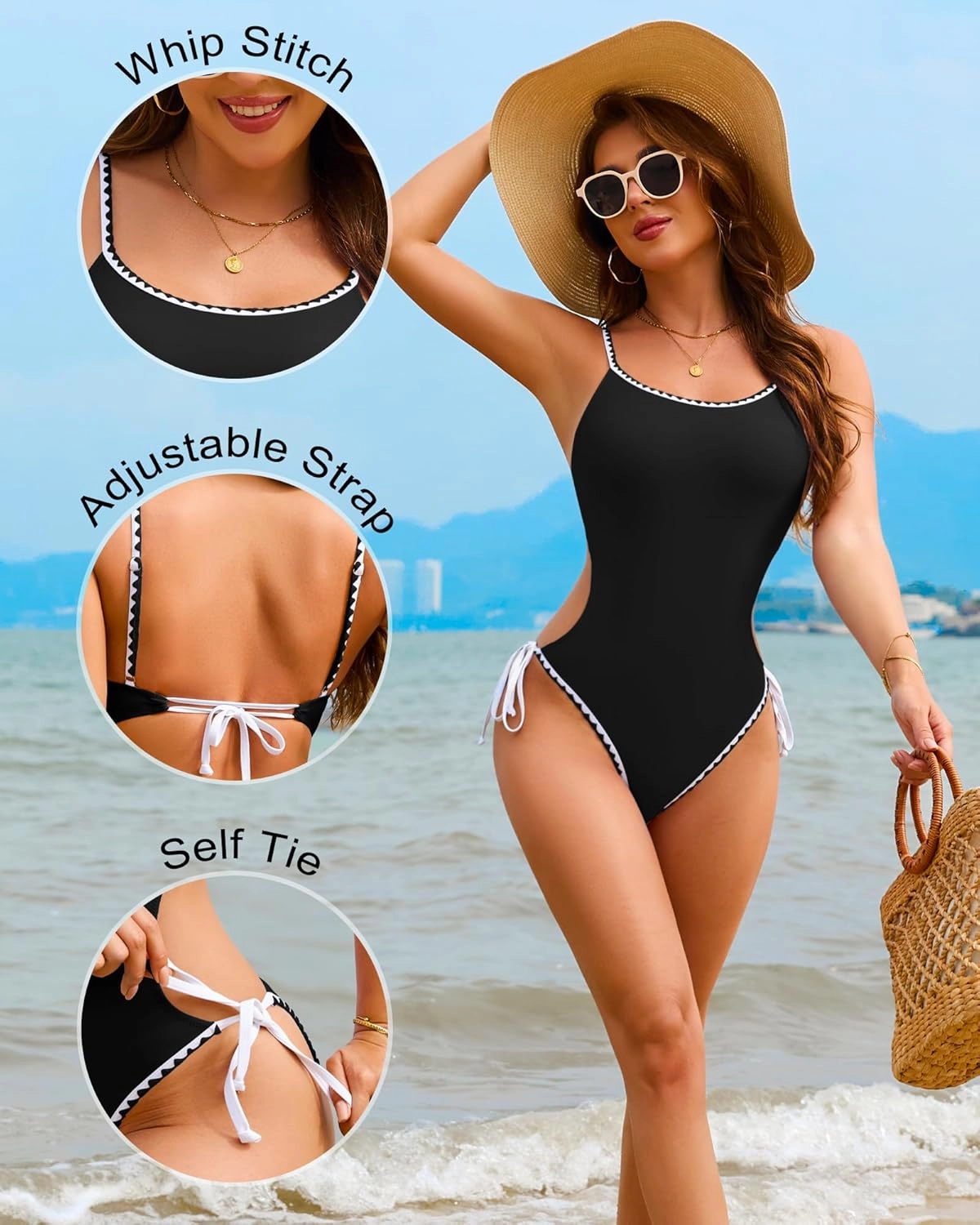 One Piece Swimsuit Women Tummy Control Sexy Bathing Suit Modest Swim Suits Slimming Cheeky High Cut Monokini