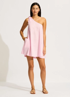 One Shoulder Mini Dress        - Blossom