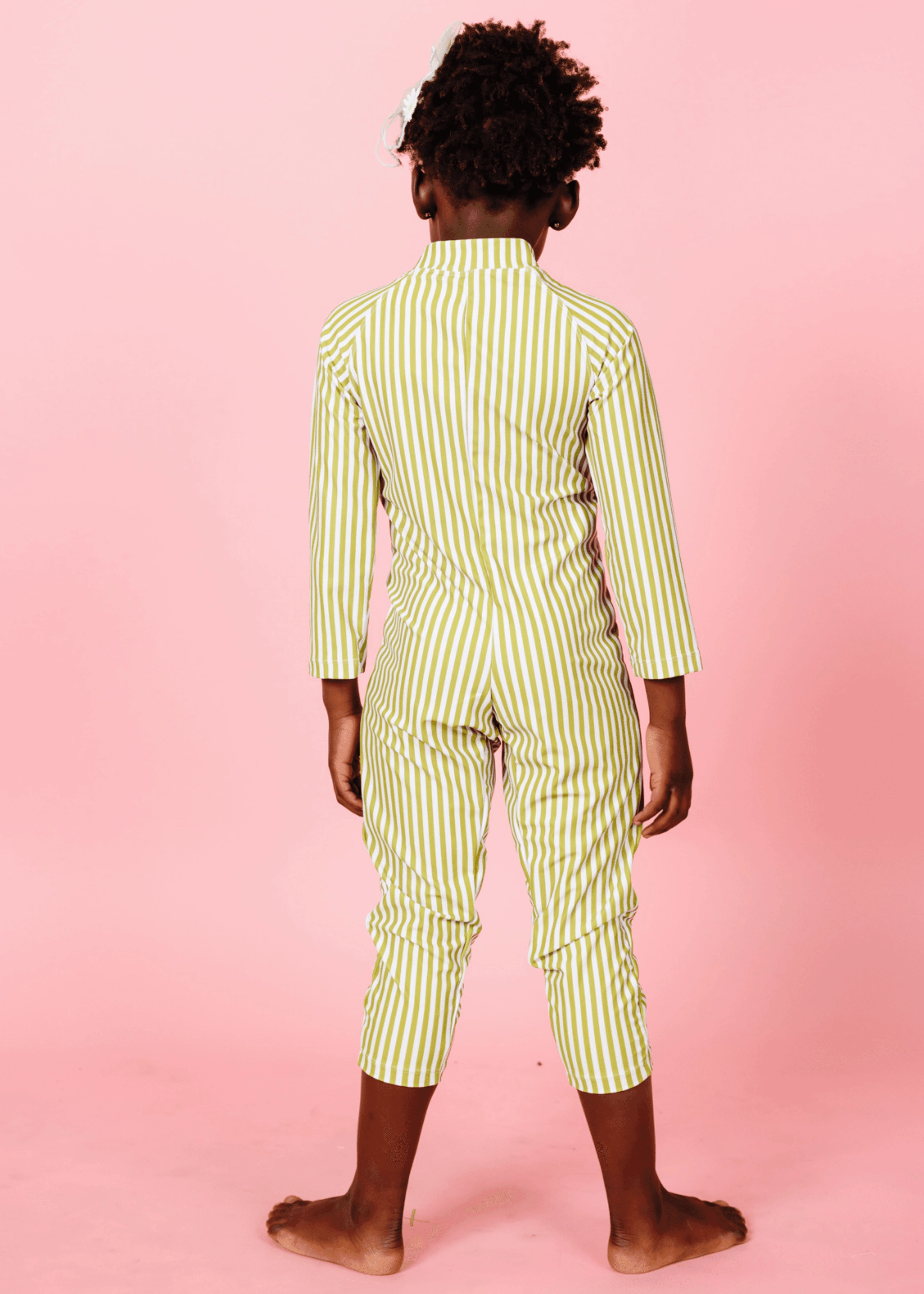 Pear Stripes | Mini Rashguard One-Piece (Unisex)