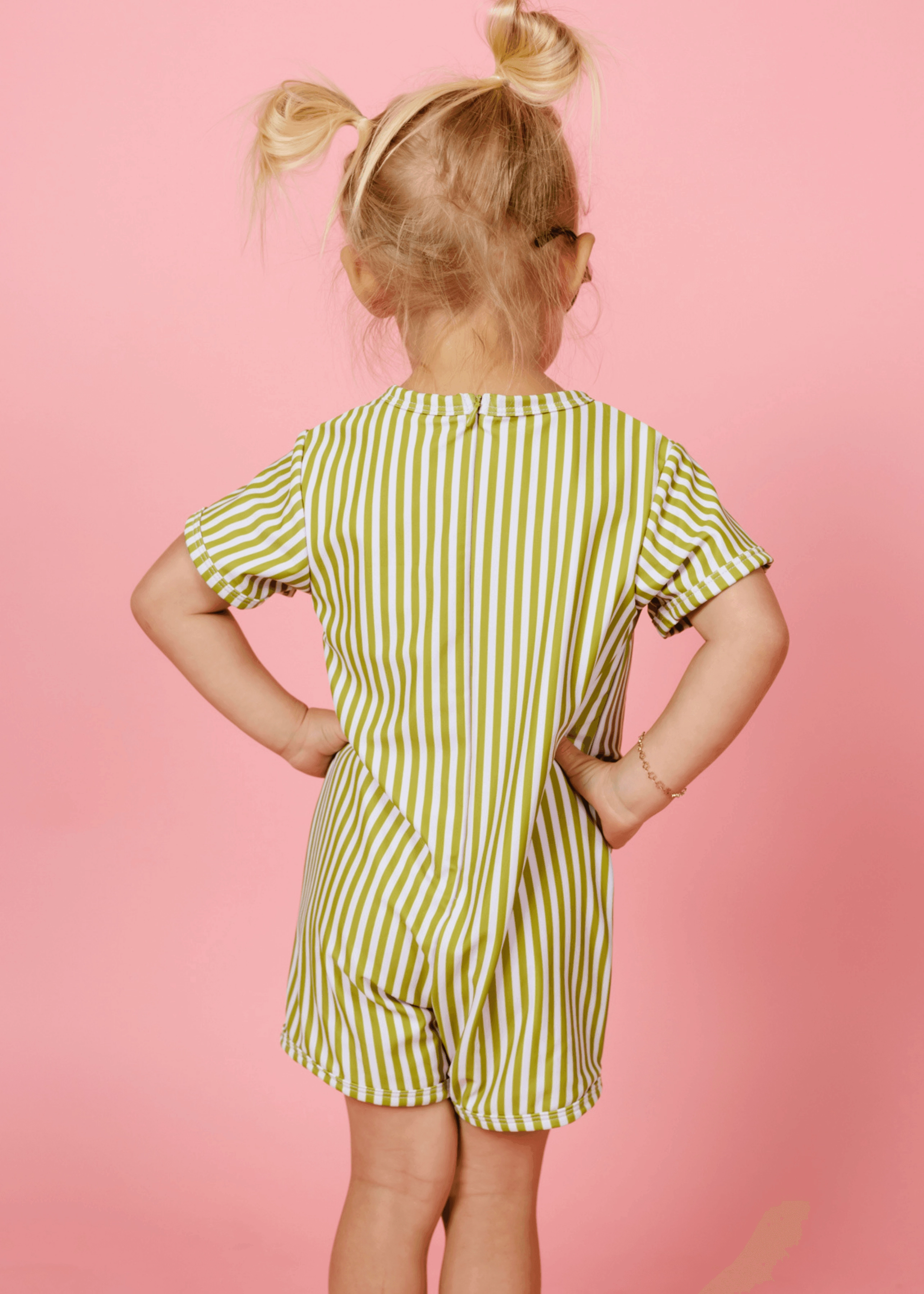 Pear Stripes | Mini Shorties Rashguard (Unisex)