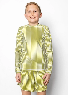 Pear Stripes | Youth Rashguard Top (Unisex)