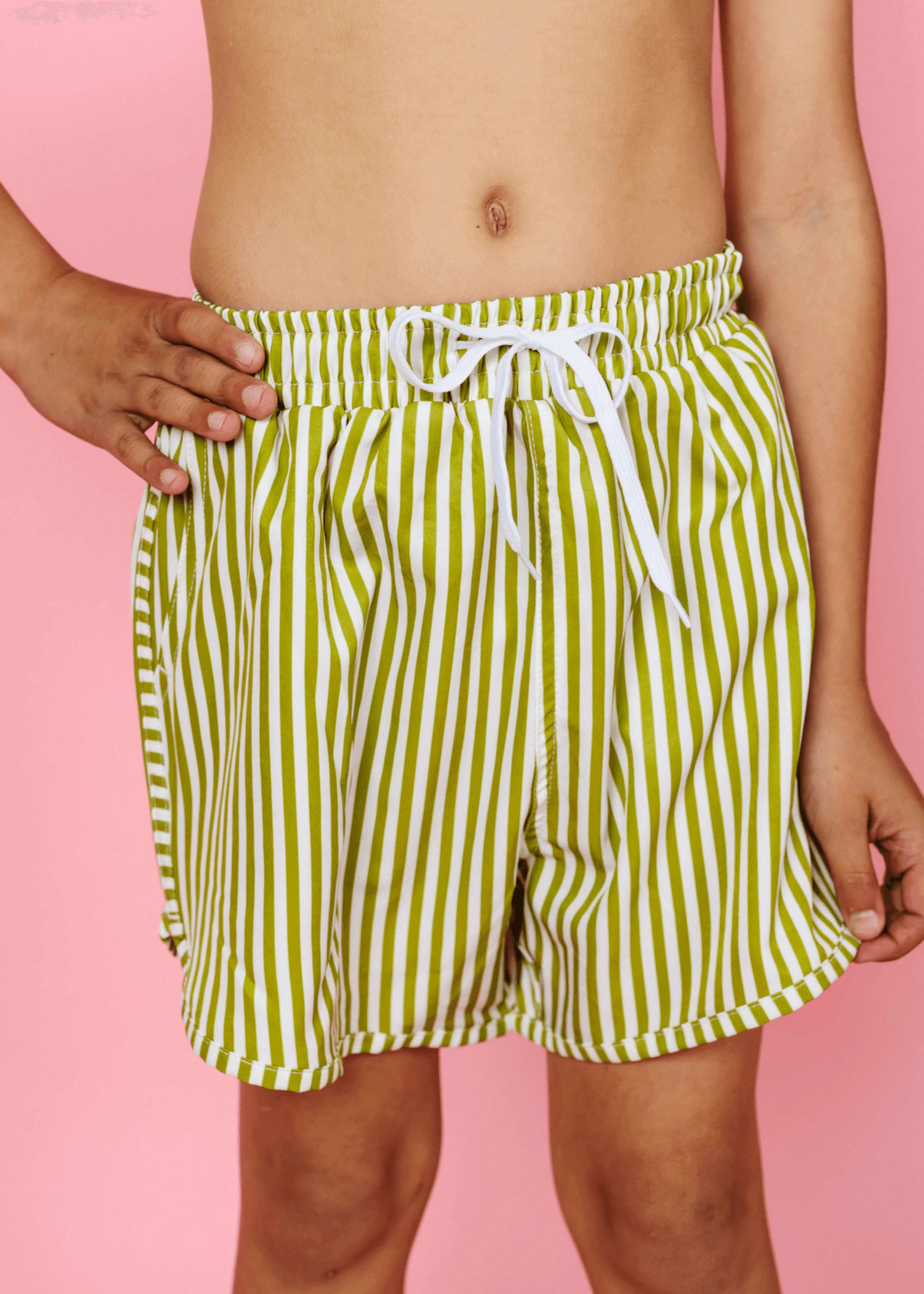 Pear Stripes | Youth Retro Shorties