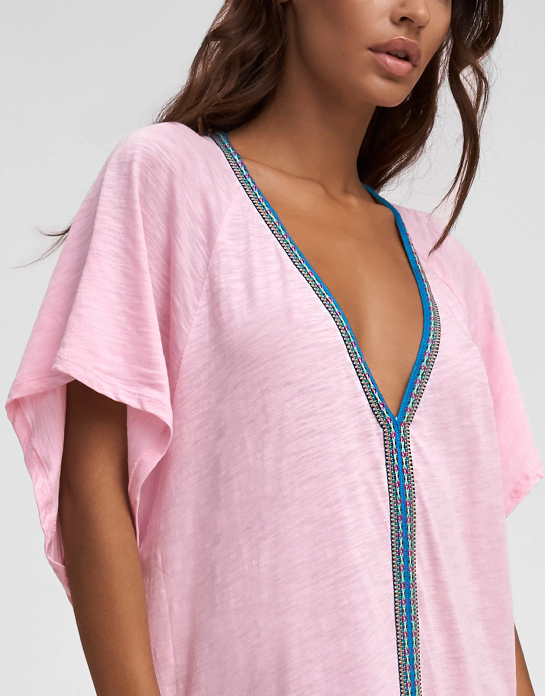 Pima Abaya Dress - Light Pink
