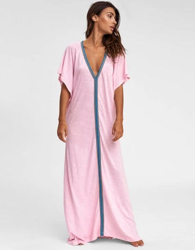 Pima Abaya Dress - Light Pink