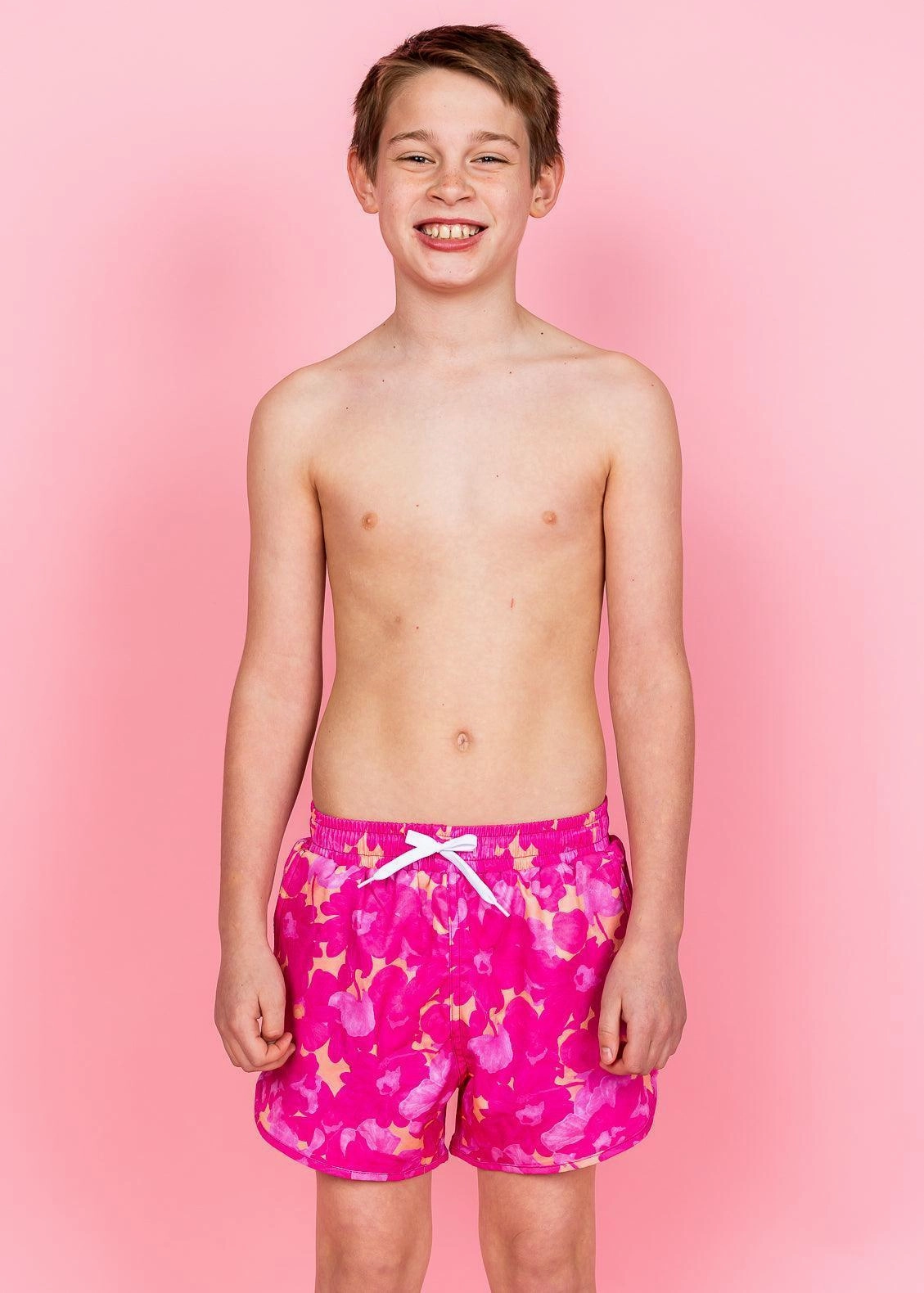 Pink Blooms | Youth Retro Shorties