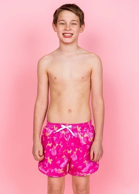 Pink Blooms | Youth Retro Shorties