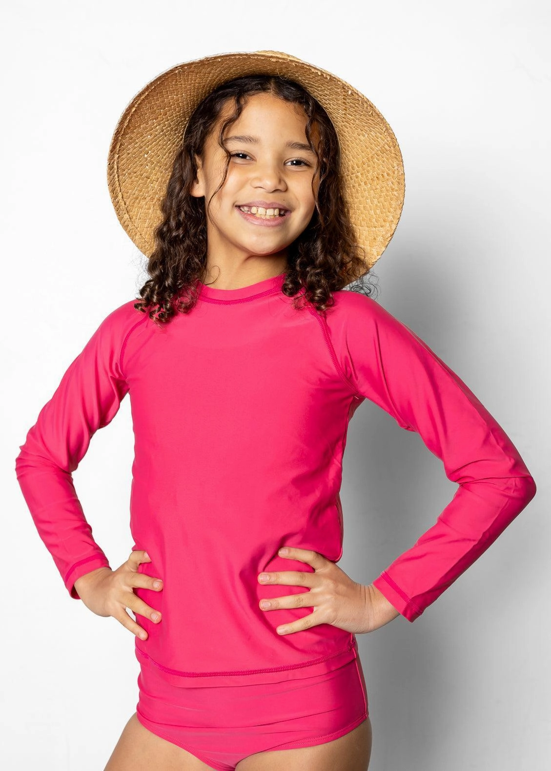 Pink Raspberry | Youth Rashguard Top (Unisex)