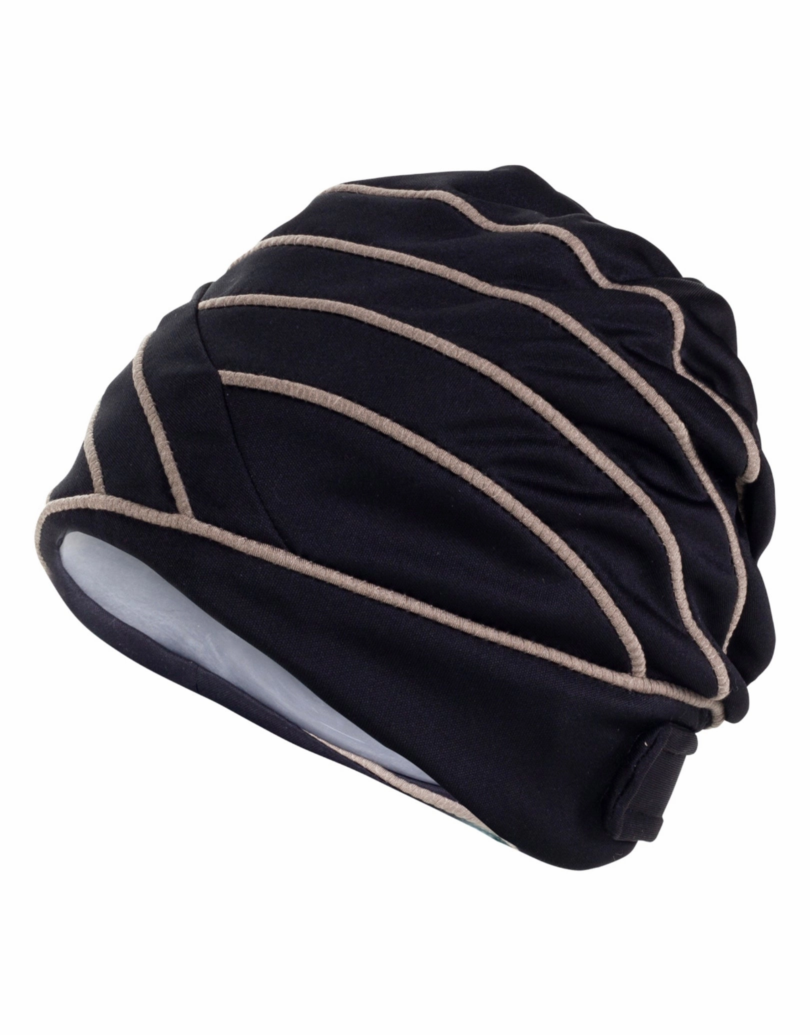 Piped Fabric Swim Cap