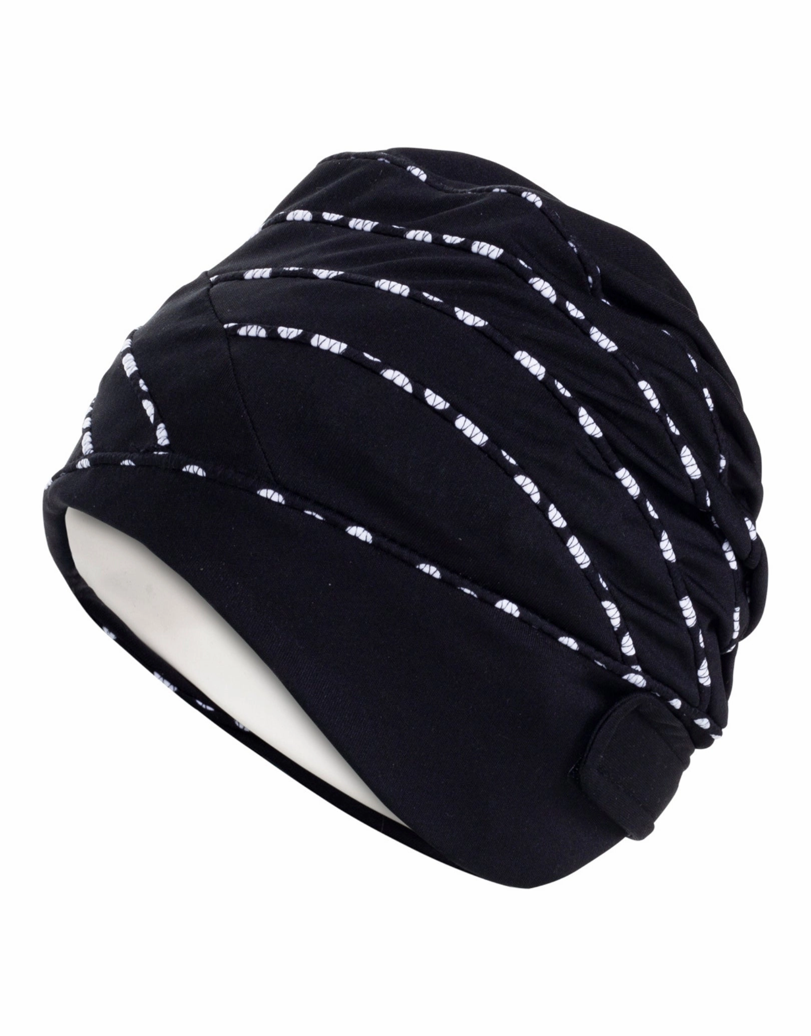 Piped Fabric Swim Cap