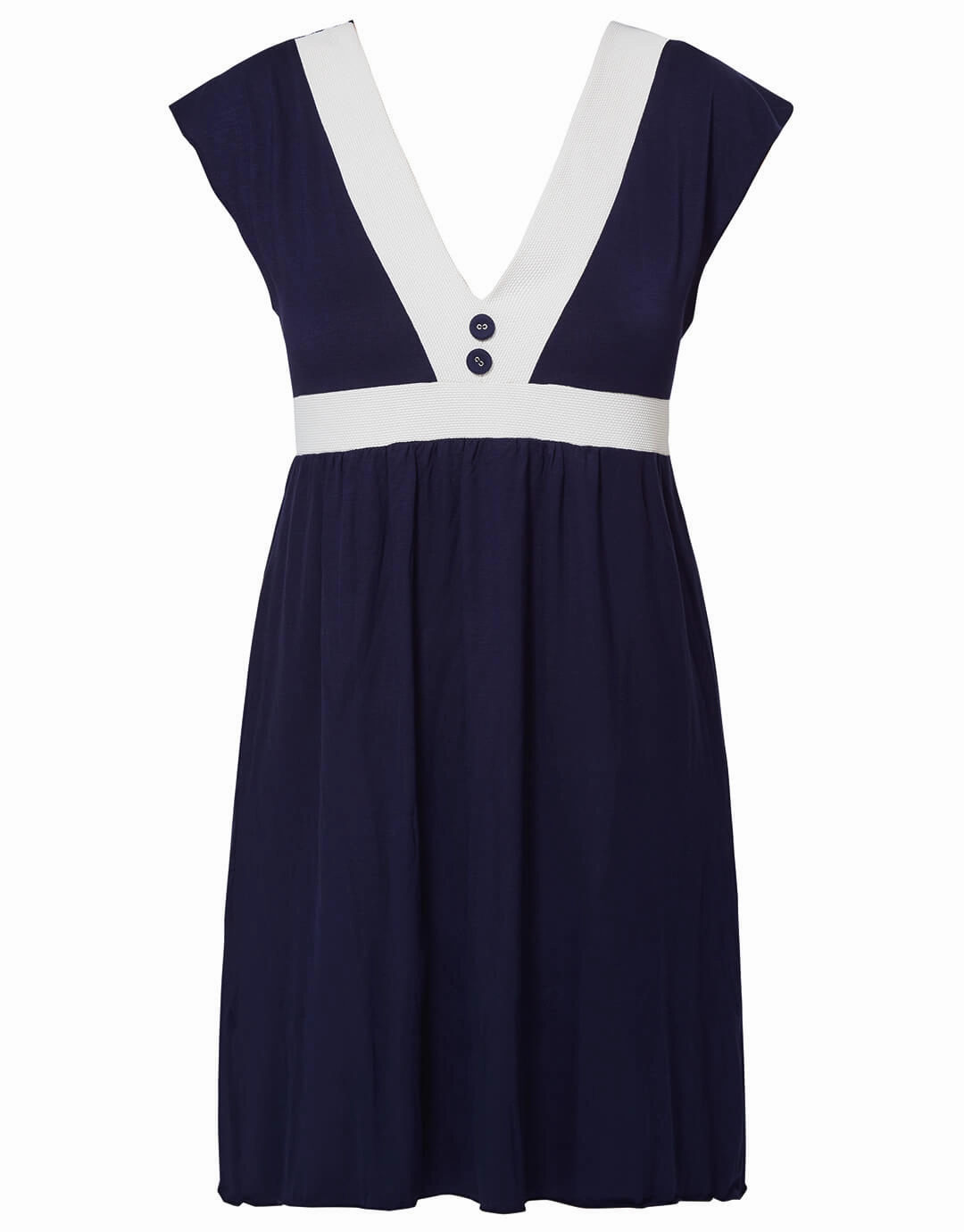 Pitusa Dress - Navy and White