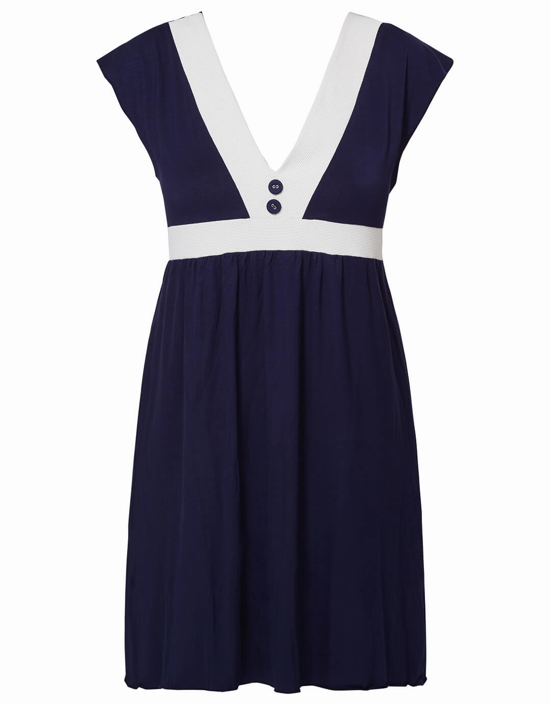 Pitusa Dress - Navy and White