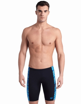 Pooltiles Swim Jammer - Black/Multi