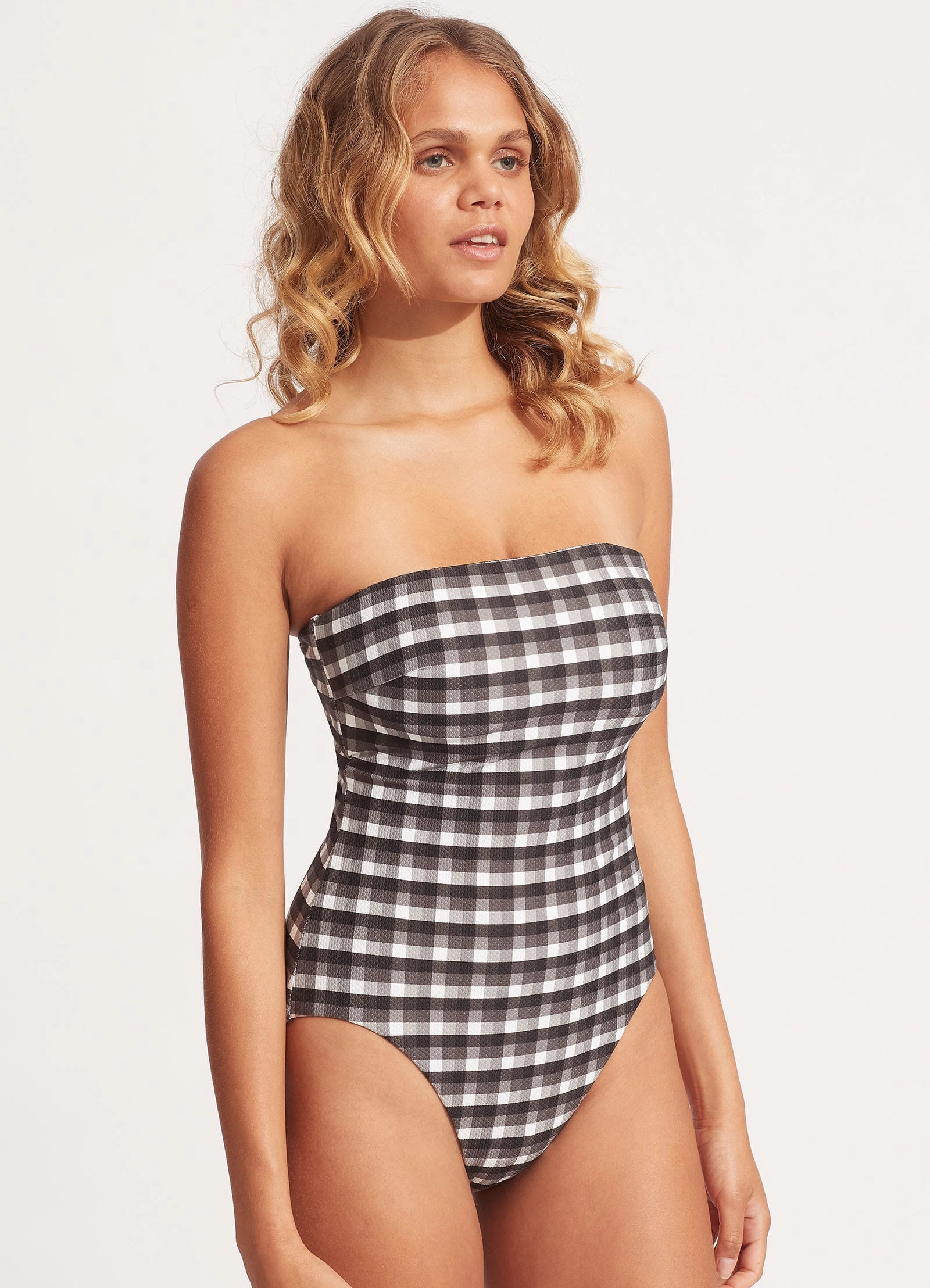 Portofino DD Bandeau One Piece - Black