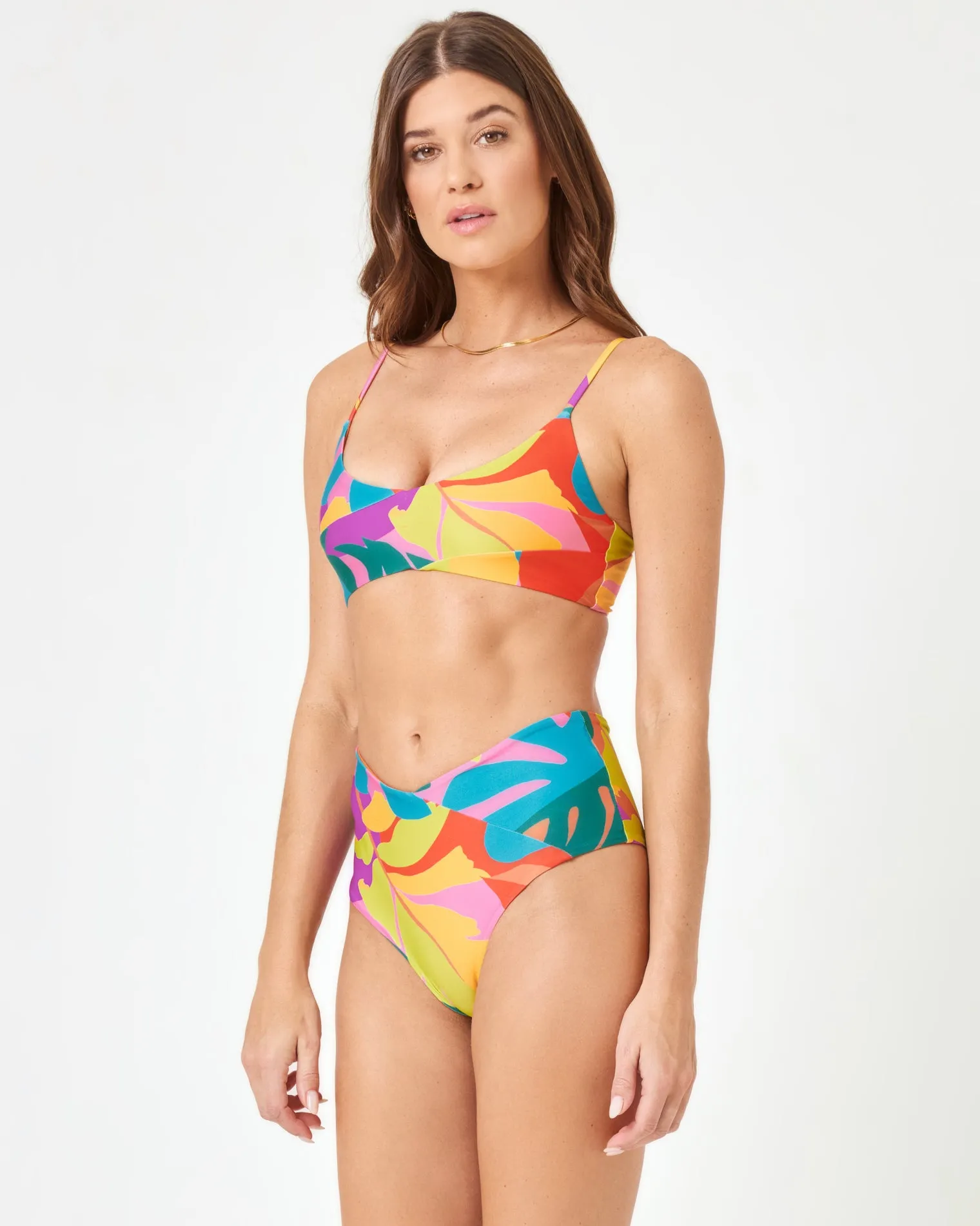 Printed High Tide Bikini Bottom - Copacabana