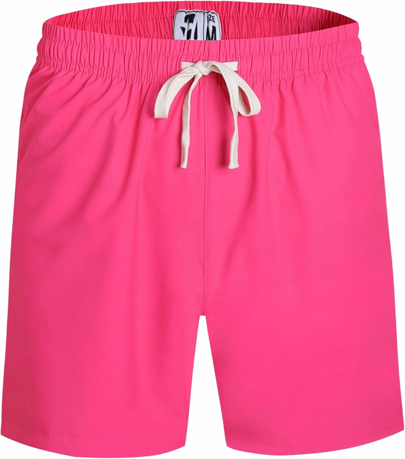 Pullonsy Men's Swim Trunks Quick Dry Board Shorts with Zip Pockets Beach Swimwear Bathing Suits