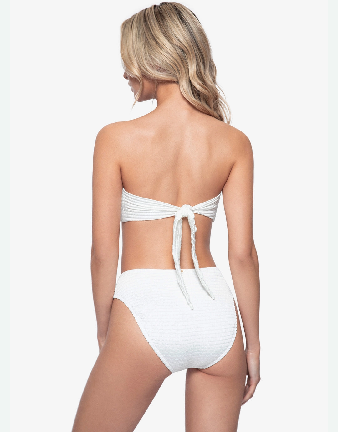 Pure Hillary High Waist Bikini Pant - White