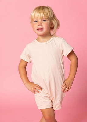 Ribbed Whipped Peach | Mini Shorties Rashguard (Unisex)