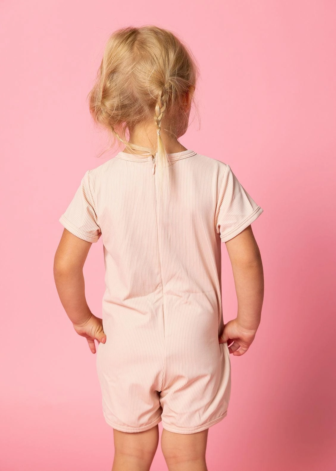 Ribbed Whipped Peach | Mini Shorties Rashguard (Unisex)