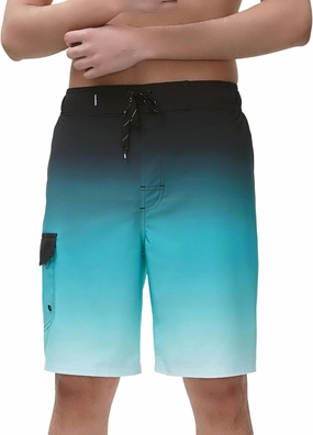 Rokka&Rolla Men's 4-Way Stretch Swim Trunks 9" Quick Dry Board Shorts Beach Swimwear Bathing Suit