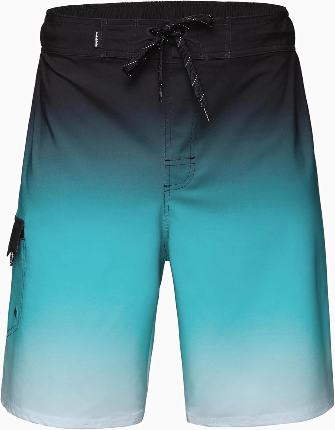 Rokka&Rolla Men's 4-Way Stretch Swim Trunks 9" Quick Dry Board Shorts Beach Swimwear Bathing Suit