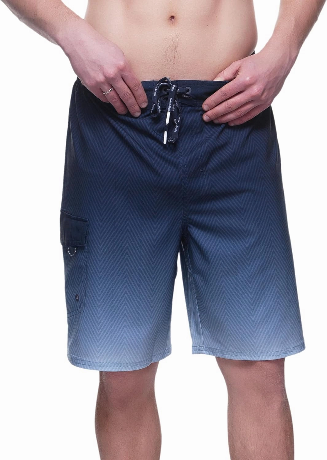 Rokka&Rolla Men's Swim Trunks 9" Quick Dry Stretch Board Shorts Beach Swimwear