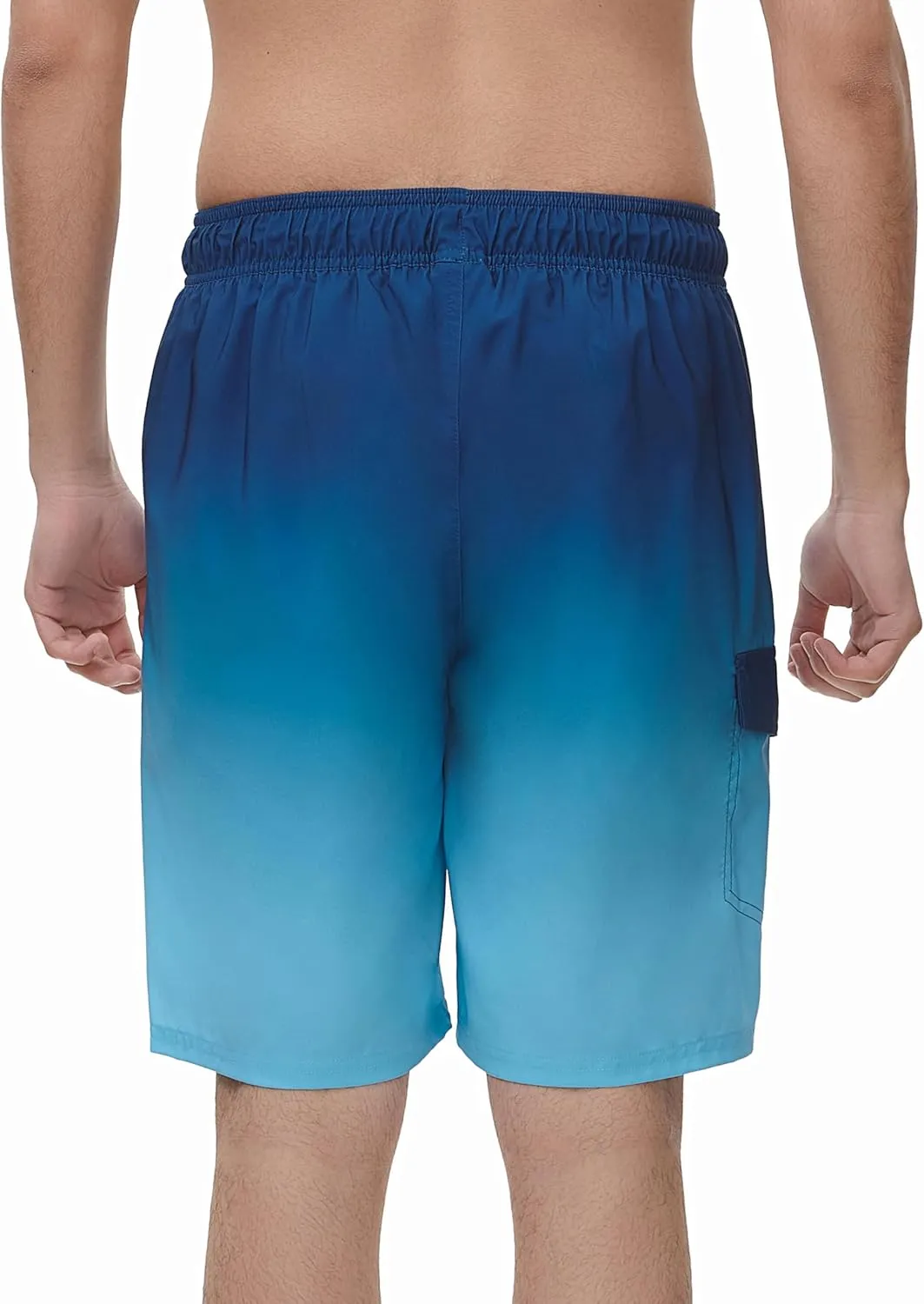 Rokka&Rolla Men's 4-Way Stretch Swim Trunks 9" Quick Dry Board Shorts Beach Swimwear Bathing Suit