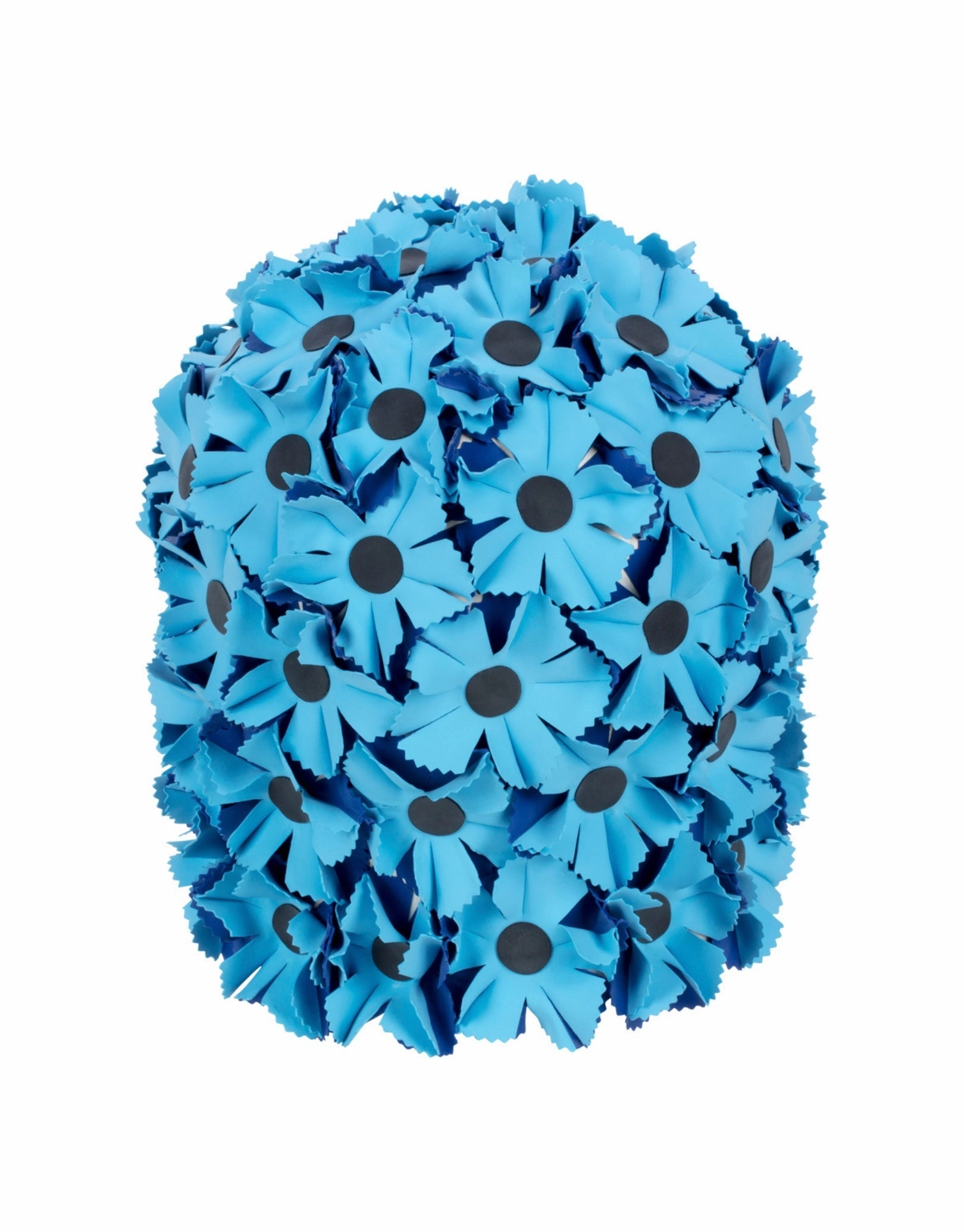 Rubber All Over Flower Swim Cap