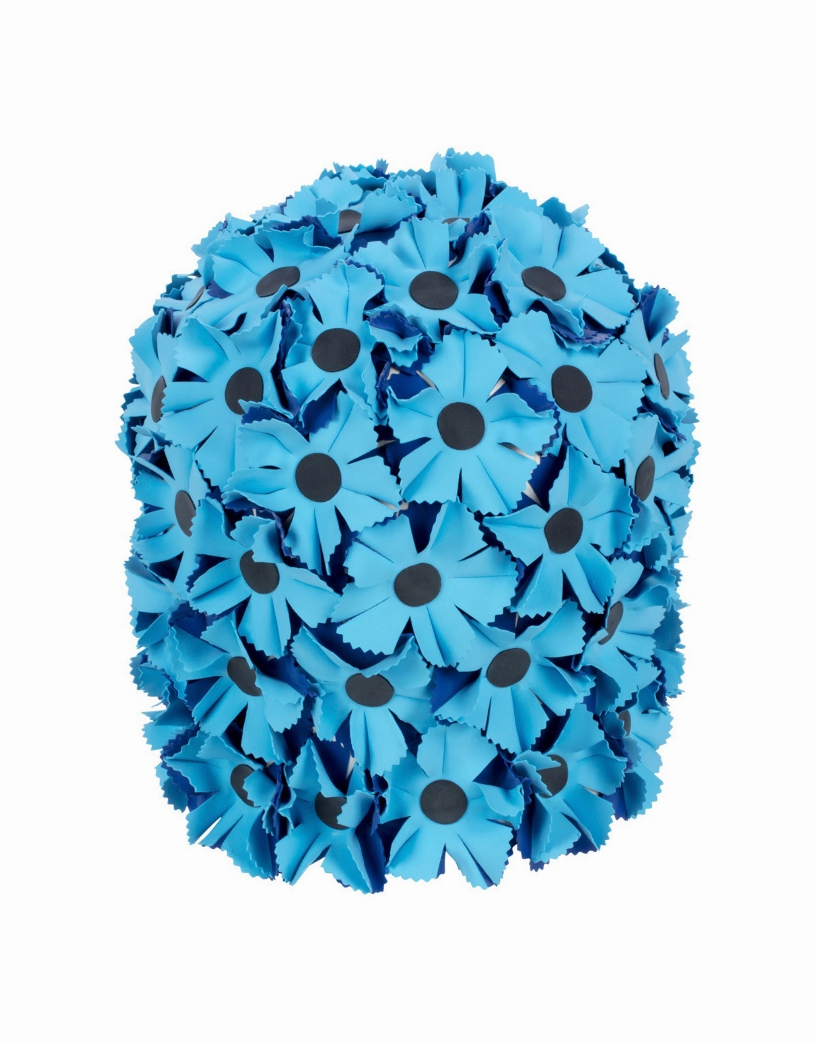 Rubber All Over Flower Swim Cap