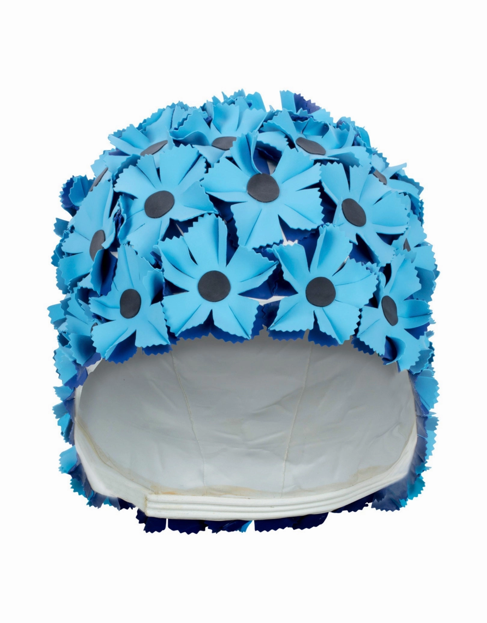 Rubber All Over Flower Swim Cap